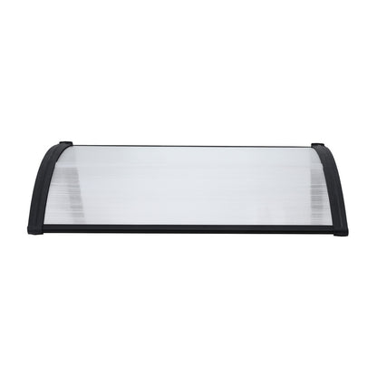 Instahut Window Door Awning 0.8mx1m Transparent - Image 3