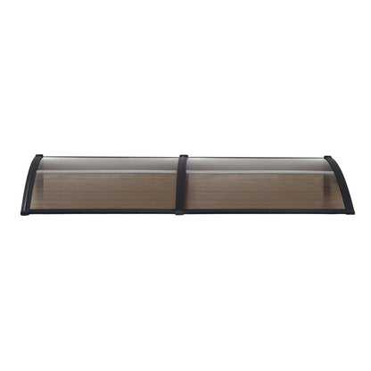 Instahut Window Door Awning 0.8mx2m Brown - Image 3
