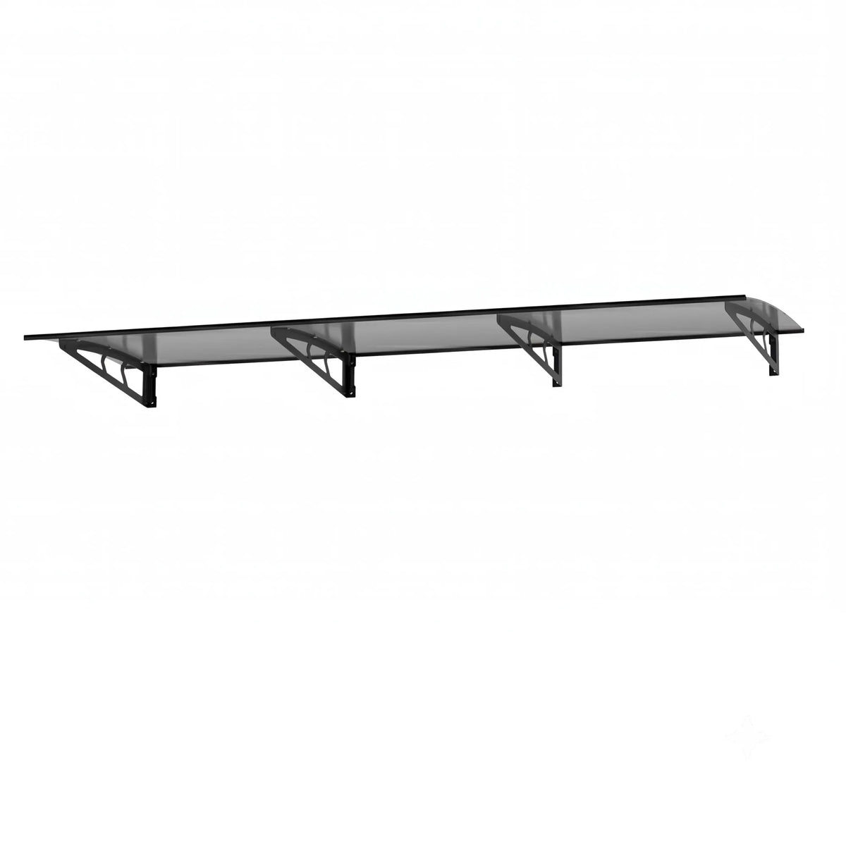 Instahut Window Door Awning Canopy 1m x 3m Grey Solid Sheet Metal Frame - Image 3