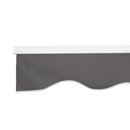 Instahut Retractable Folding Arm Awning Manual Sunshade 2Mx1.5M Grey - Image 4