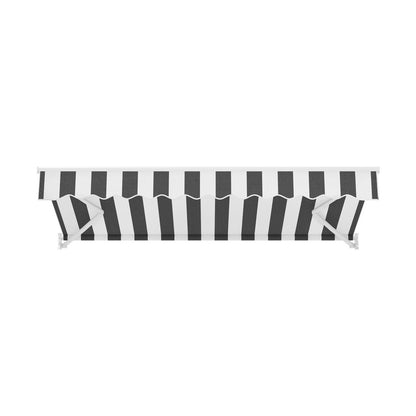 Instahut Retractable Folding Arm Awning Motorised Sunshade 2.5Mx2M Grey White - Image 3