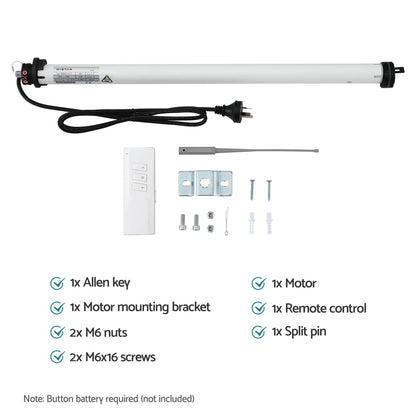 Instahut Pivot Arm Awning Motor Replacement Kit With Remote Control - Image 3