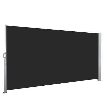 Instahut 1.4X3M Side Awning Retractable Privacy Screen Outdoor Sun Shade Black - Image 3