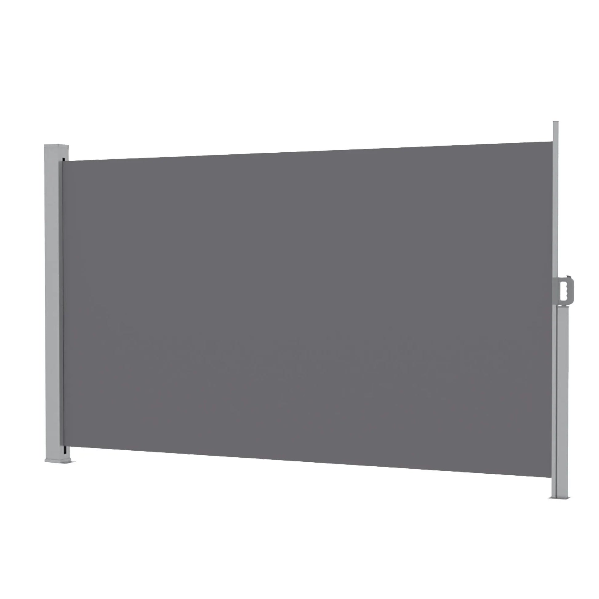 Instahut 1.8X4M Side Awning Retractable Privacy Screen Outdoor Sun Shade Grey