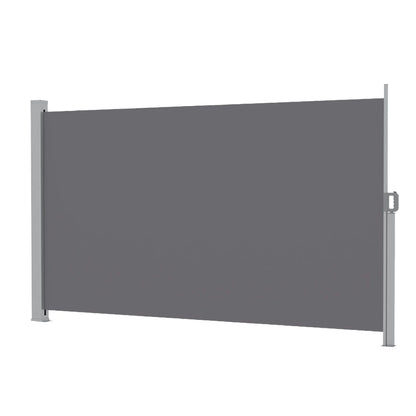Instahut 1.8X4M Side Awning Retractable Privacy Screen Outdoor Sun Shade Grey