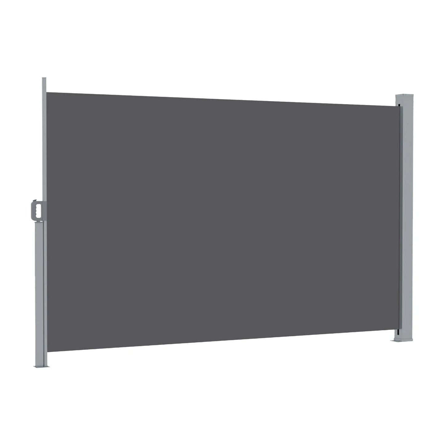 Instahut 2X3.5M Side Awning Retractable Privacy Screen Outdoor Sun Shade Grey - Image 3