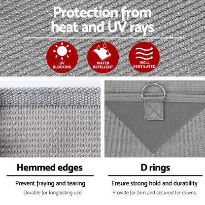 Weisshorn 12ft Caravan Awning Fabric & Privacy Screen RV Roll Out Sun Shade 3.4M - Image 7
