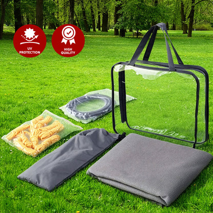 Weisshorn 12ft Caravan Awning Fabric & Privacy Screen RV Roll Out Sun Shade 3.4M - Image 8