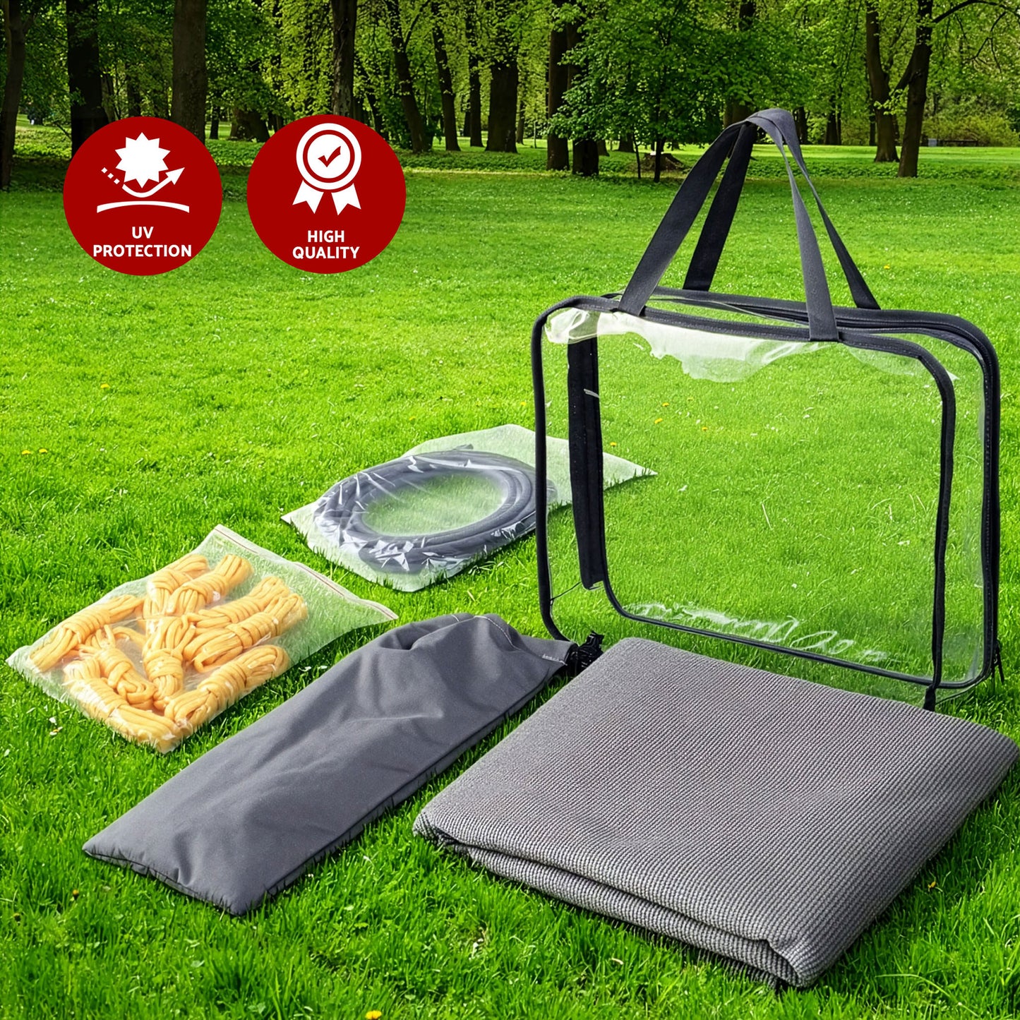 Weisshorn 18ft Caravan Awning Fabric & Privacy Screen RV Roll Out Sun Shade 5.2M - Image 8