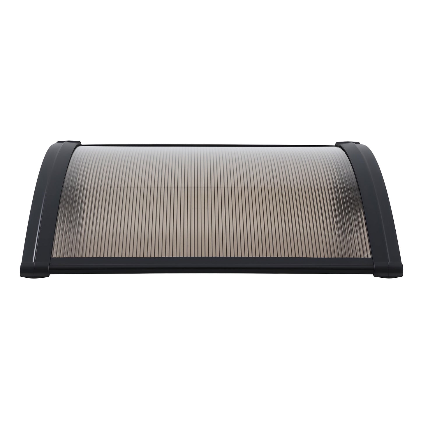 Instahut Window Awning Drainage 0.6mx0.6m Outdoor Brown - Image 3