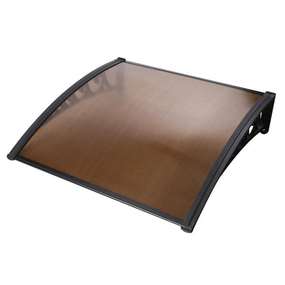Instahut Window Door Awning 1mx1m Brown - Image 8