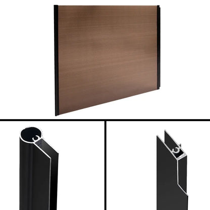 Instahut Window Awning Door Canopy 1m x 2m Brown - Image 5