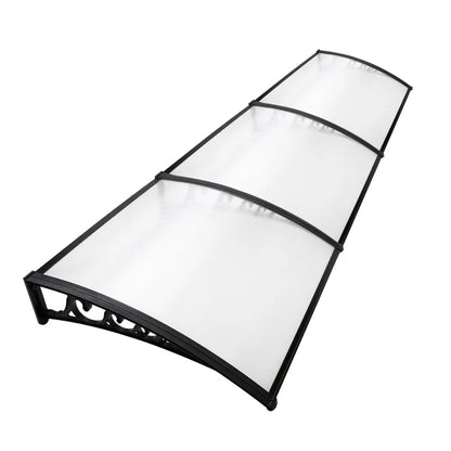 Instahut Window Door Awning 1mx3m Transparent - Image 8