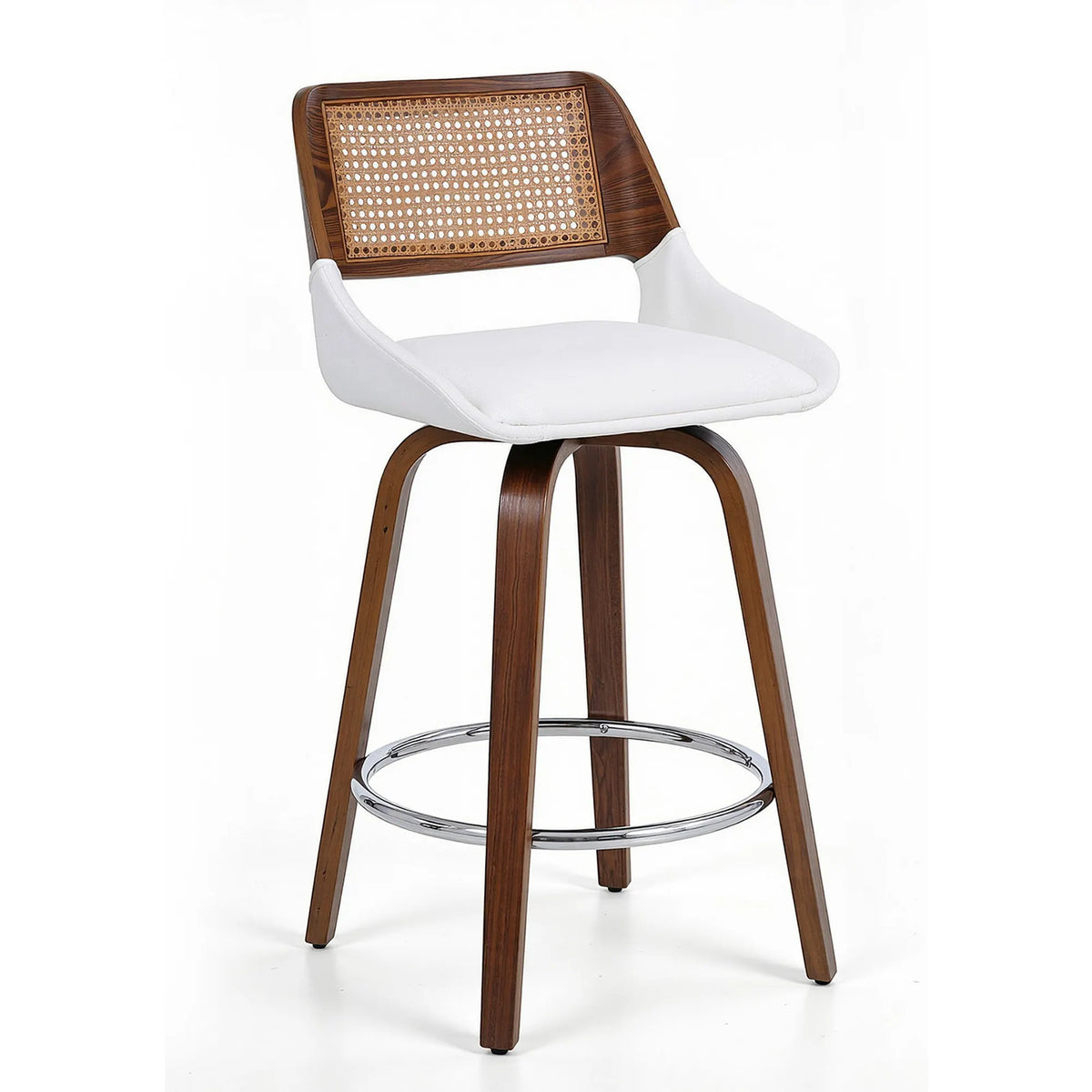 Artiss Wooden Bar Stools Swivel Kitchen Counter Stool Chair 60cm Seat Height