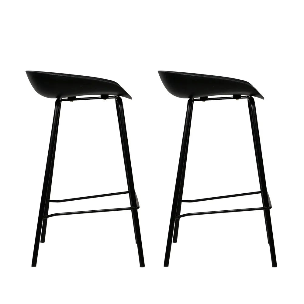 Artiss 2x Bar Stools Kitchen Counter Stools Metal - Image 3
