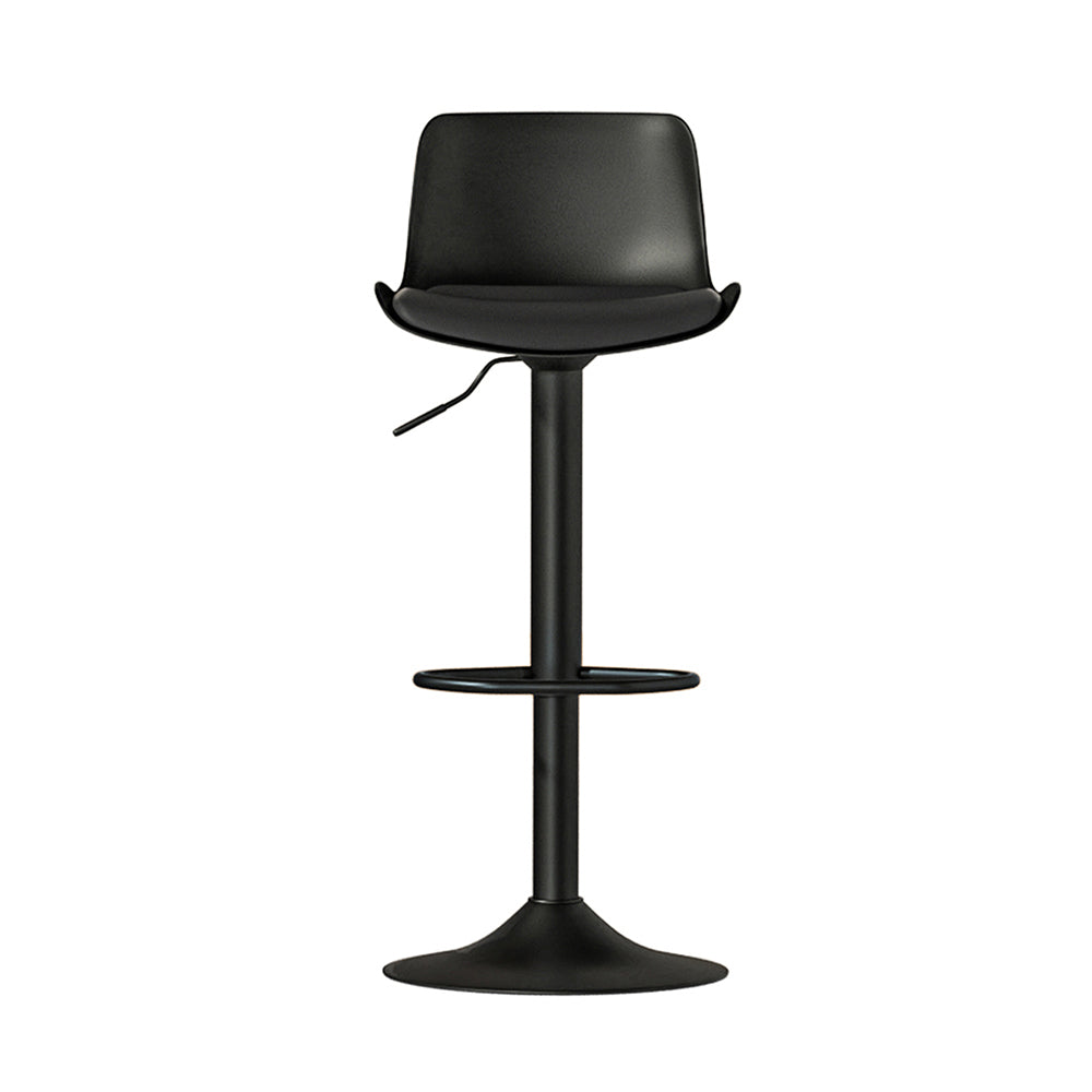 Artiss 2x Bar Stools Padded Seat Gas Lift Black - Image 3