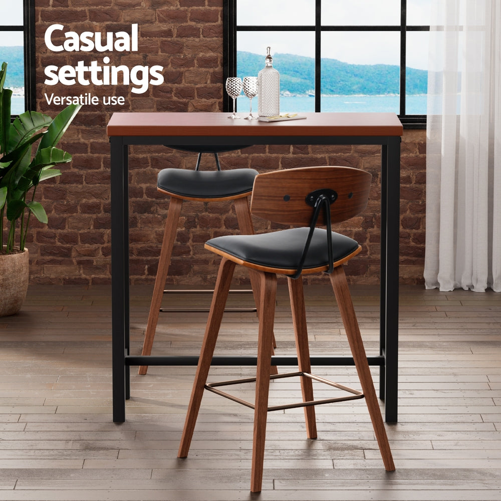Artiss Bar Table and Stools Set Dining Desk Kitchen Chairs Cafe Pub - Image 4
