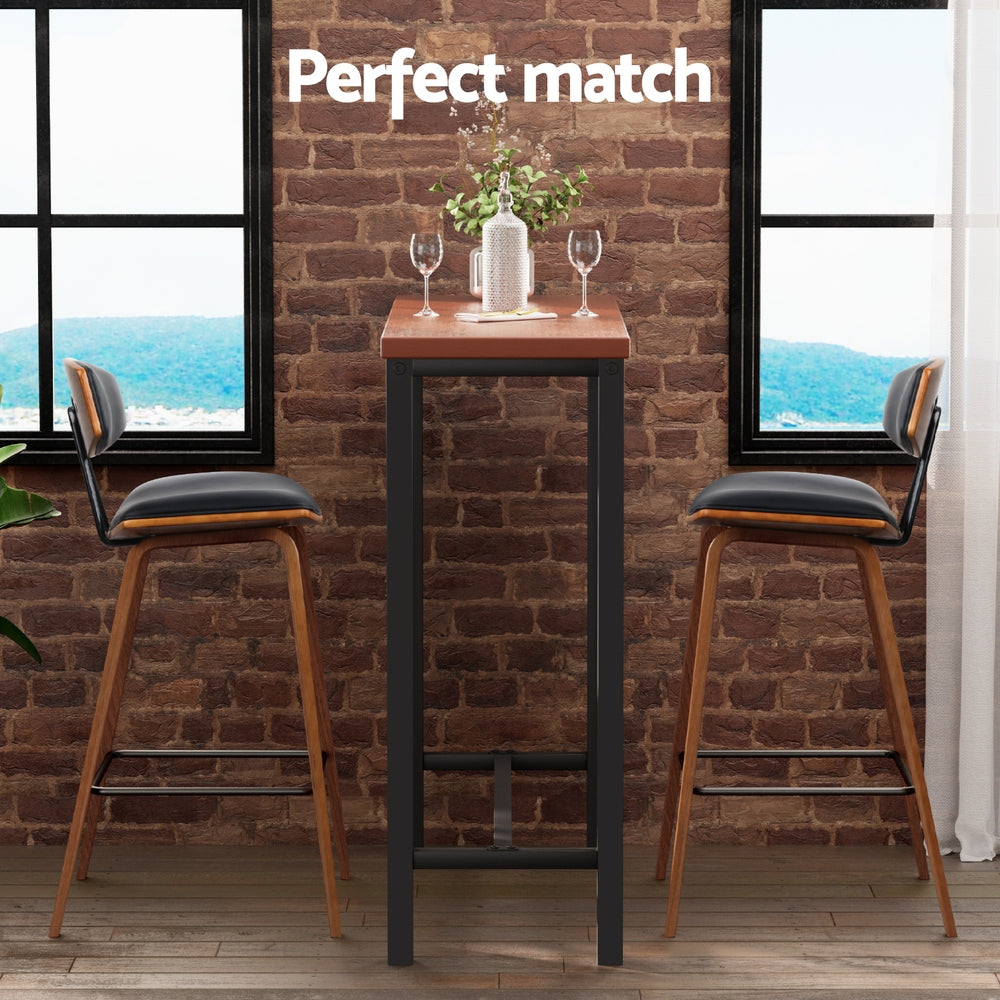 Artiss Bar Table and Stools Set Dining Desk Kitchen Chairs Cafe Pub - Image 5