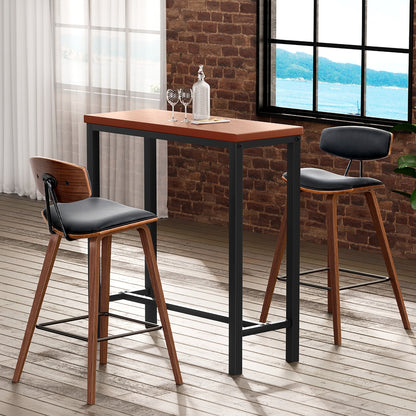 Artiss Bar Table and Stools Set Dining Desk Kitchen Chairs Cafe Pub - Image 7