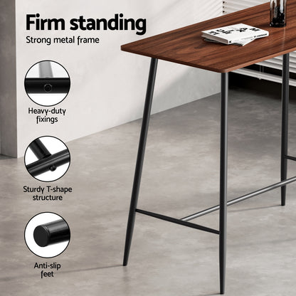 Artiss Bar Table and Stools Set Dining Desk Kitchen Chairs Cafe Pub - Image 5