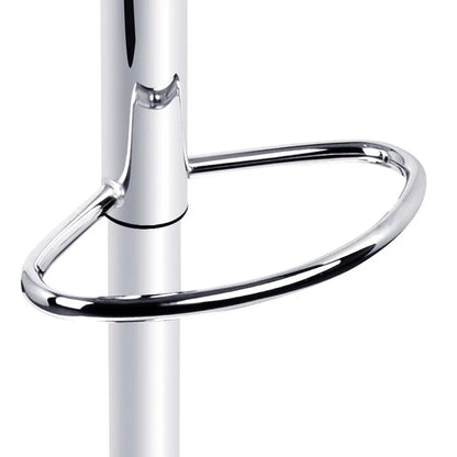 Artiss 2x Bar Stools Gas Lift Leather Padded White - Image 8