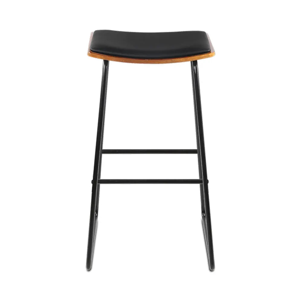 Artiss Bar Stools Kitchen Counter Stools Metal Chairs x2 - Image 3