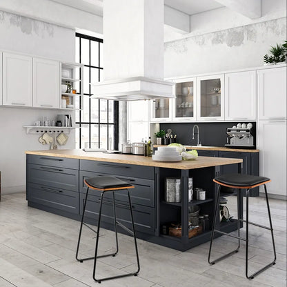 Artiss Bar Stools Kitchen Counter Stools Metal Chairs x2 - Image 4