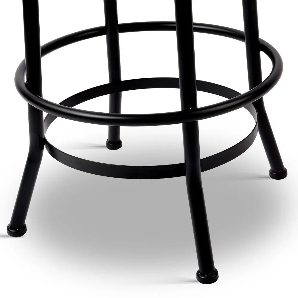 Artiss Bar Stools Adjustable Wood Chairs - Image 6