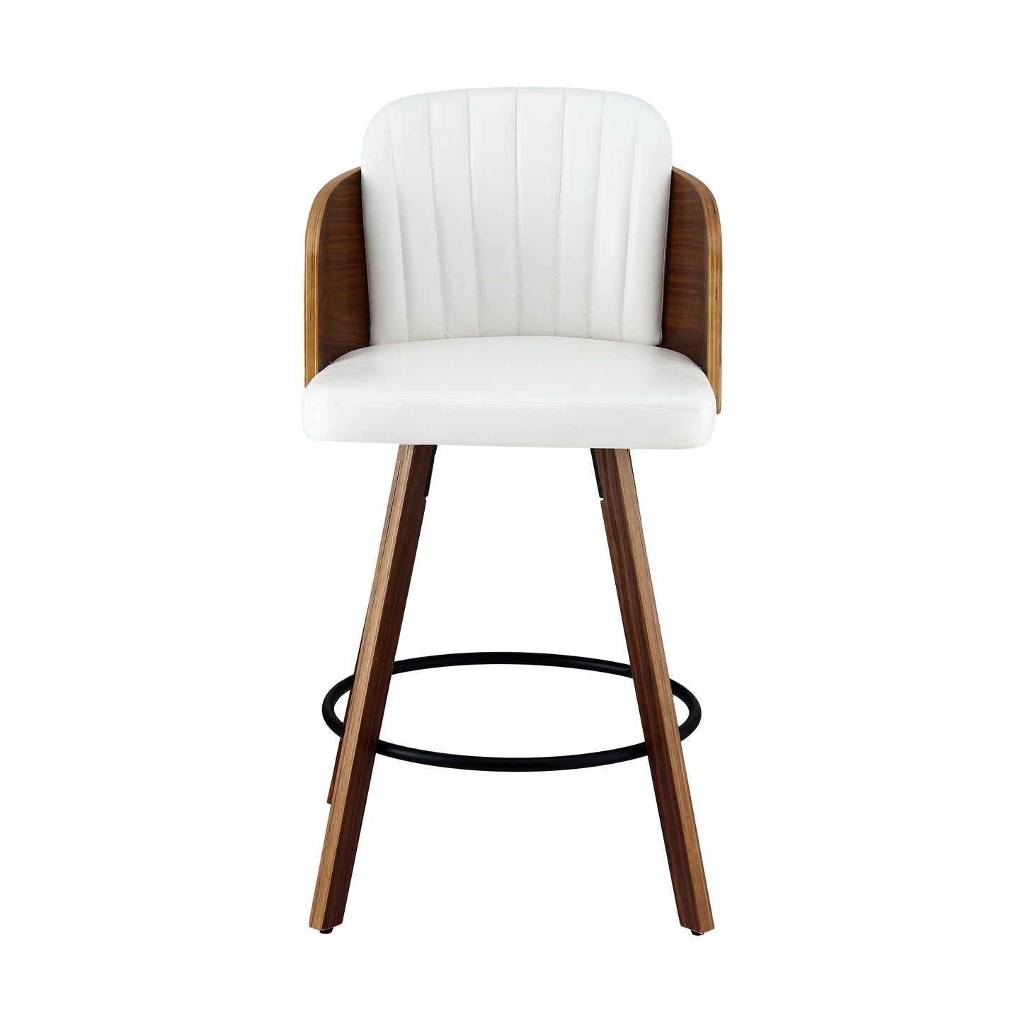 Artiss Wooden Bar Stools Swivel Kitchen Counter Stool Chair 58cm Seat Height - Image 3