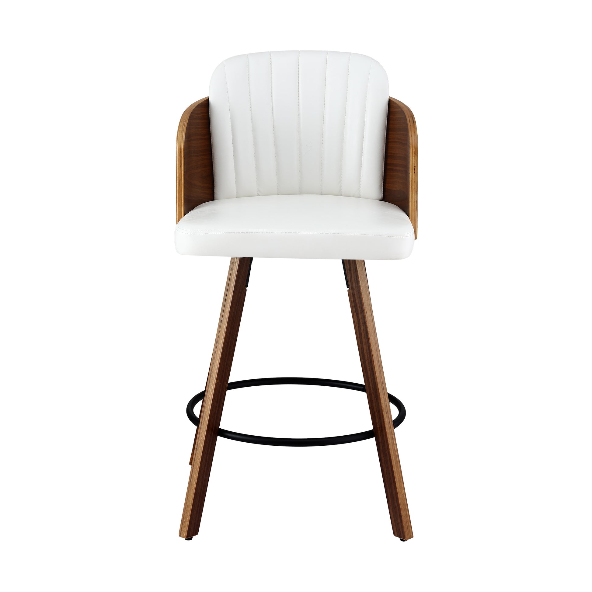 Artiss Wooden Bar Stools Swivel Kitchen Counter Stool Chair 58cm Seat Height - Image 3