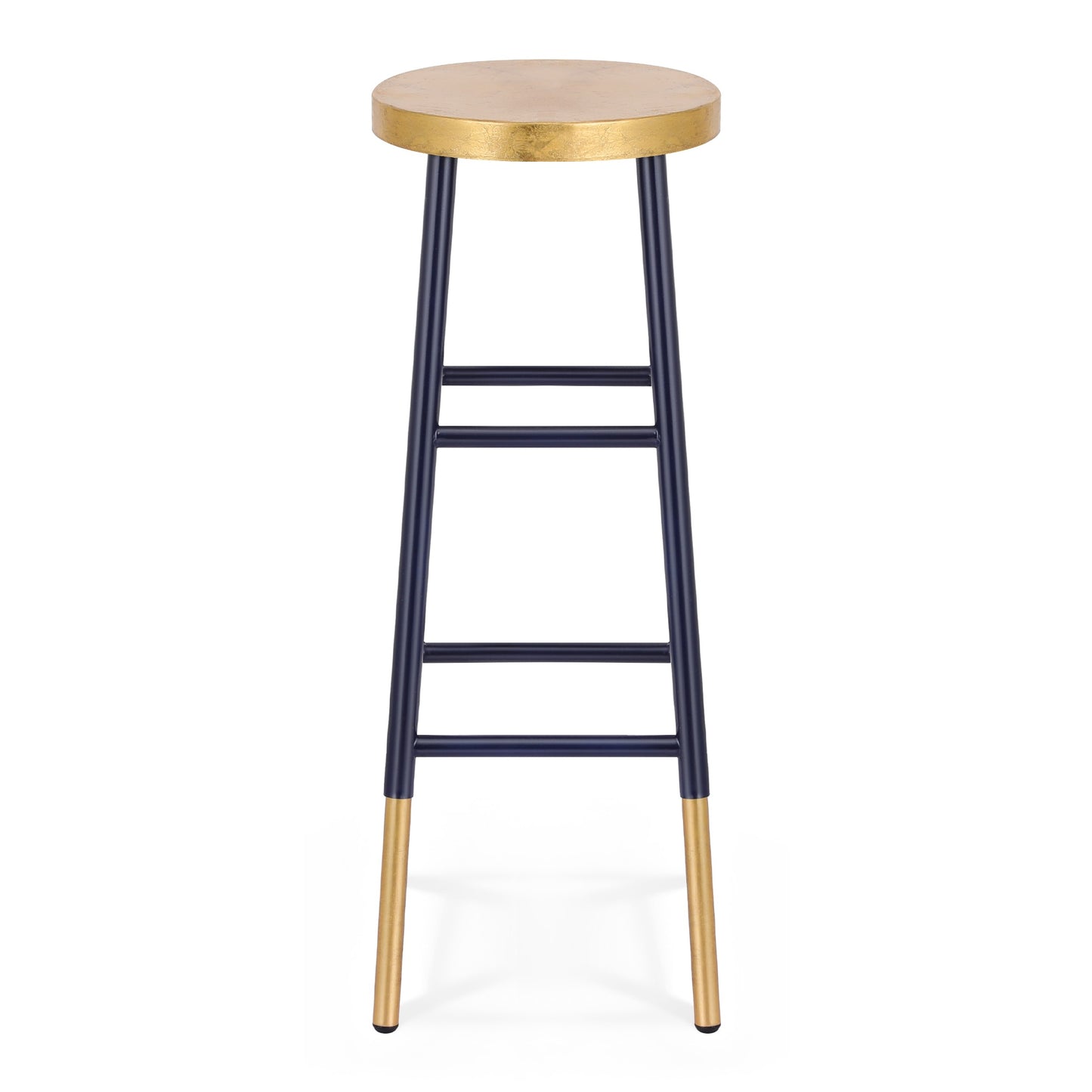 Artiss Bar Stools Metal Gold Navy - Image 3