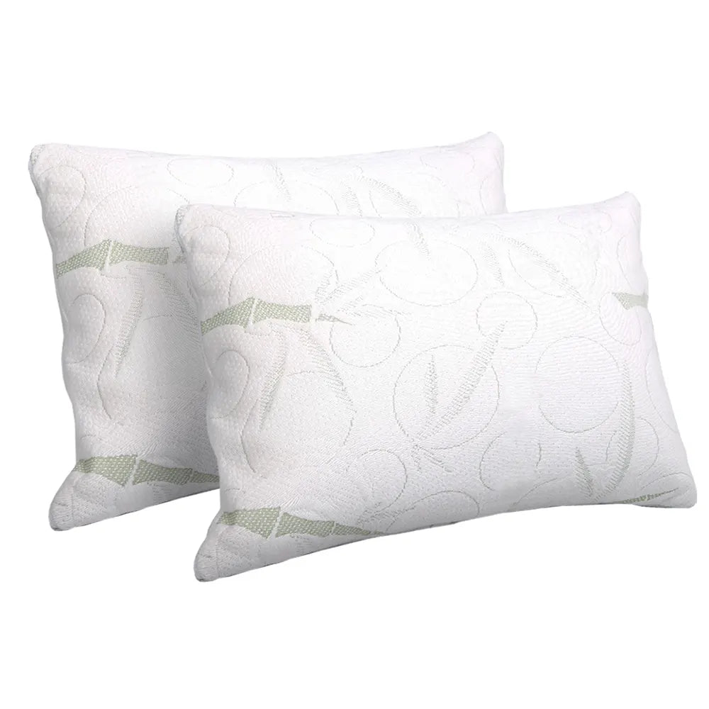 Giselle Bedding Memory Foam Pillow Bamboo Twin Pack - Image 8
