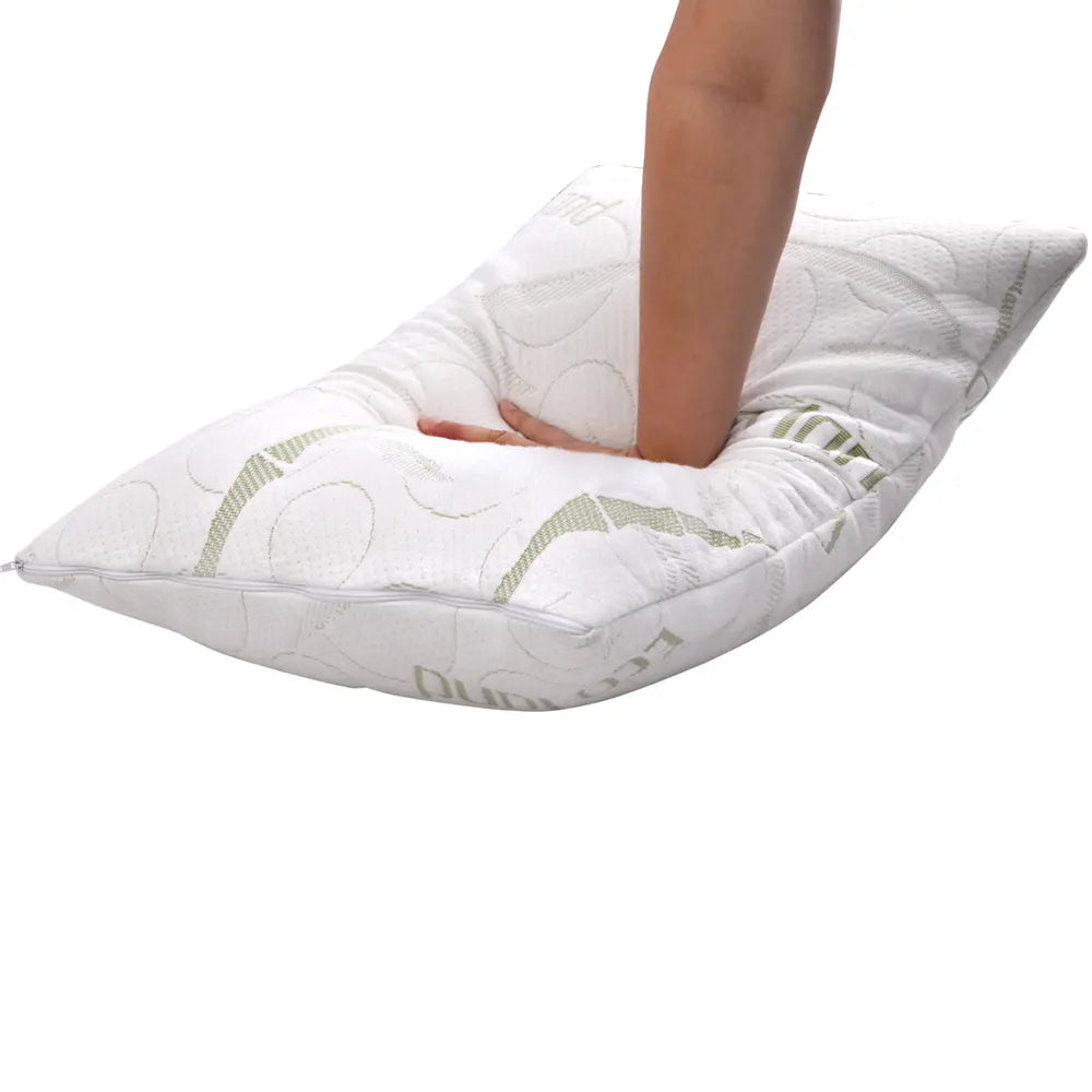 Giselle Bedding Memory Foam Pillow Bamboo Twin Pack - Image 7