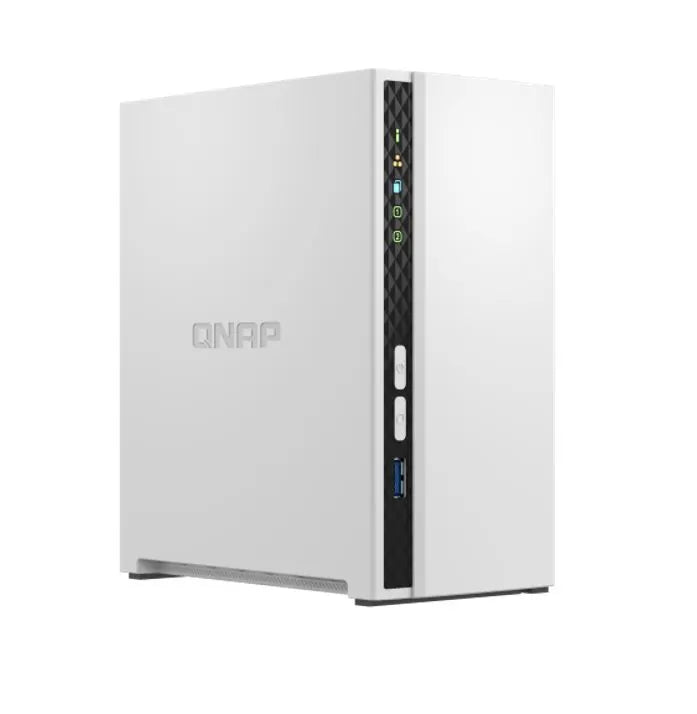QNAP TS-233 2 Bay NAS ARM 4-core Cortex-A55 2.0GHz processor 2GB Hot-swappable 1xGbE WOL 2xUSB2.0...