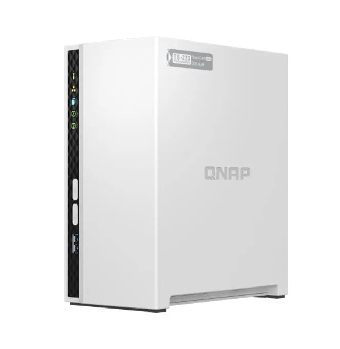 QNAP TS-233 2 Bay NAS ARM 4-core Cortex-A55 2.0GHz processor 2GB Hot-swappable 1xGbE WOL 2xUSB2.0... - Image 3