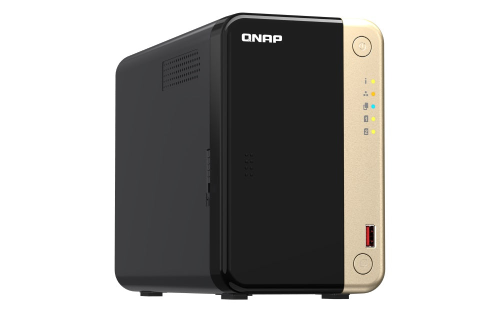 QNAP TS-264-8G 2 Bay desktop NAS 8 GB DDR4 onboard not expandable 2 x 3.5'/2.5' SATA 6Gb/s drive... - Image 3