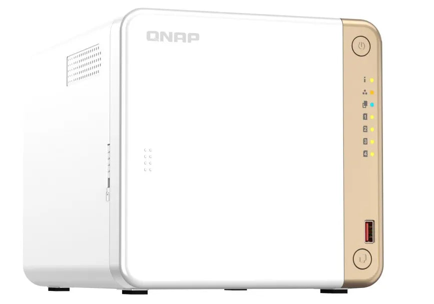 QNAP TS-462-4G 4-Bay desktop NAS, Intel® Celeron® N4505 dual-core, 4 GB DDR4 onboard not expandab...