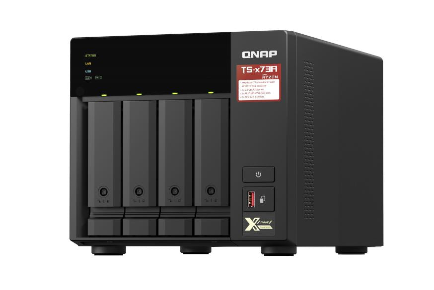 QNAP TS-473A-8G 4 Bay NAS 8G DDR4 AMD V1500B quad-core 2.2 GHz processor 2x M.2 2280 PCIe Gen3 x1... - Image 3