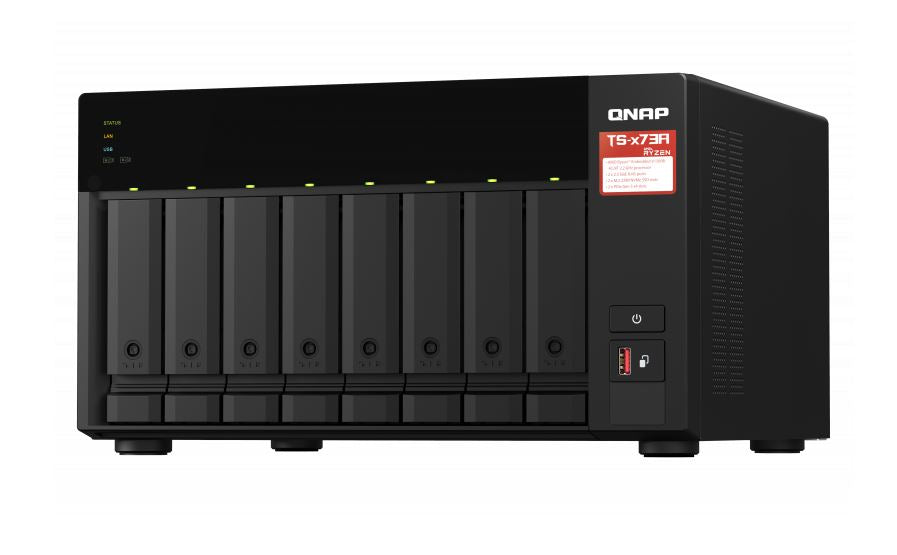 QNAP TS-873A-8G 8 Bay NAS AMD Ryzen™ Embedded V1500B 4-core/8-thread 2.2 GHz 8GB RAM 2xM.2 2280 P... - Image 2