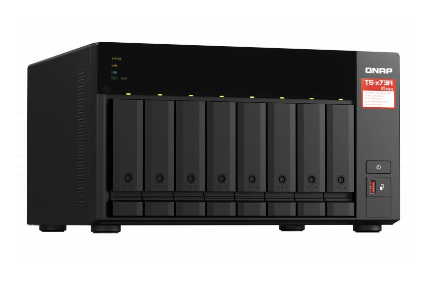 QNAP TS-873A-8G 8 Bay NAS AMD Ryzen™ Embedded V1500B 4-core/8-thread 2.2 GHz 8GB RAM 2xM.2 2280 P... - Image 3