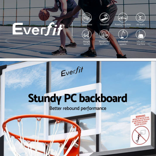Everfit 3.05M Basketball Hoop Stand System Portable Height Adjustable Net Ring - Image 4