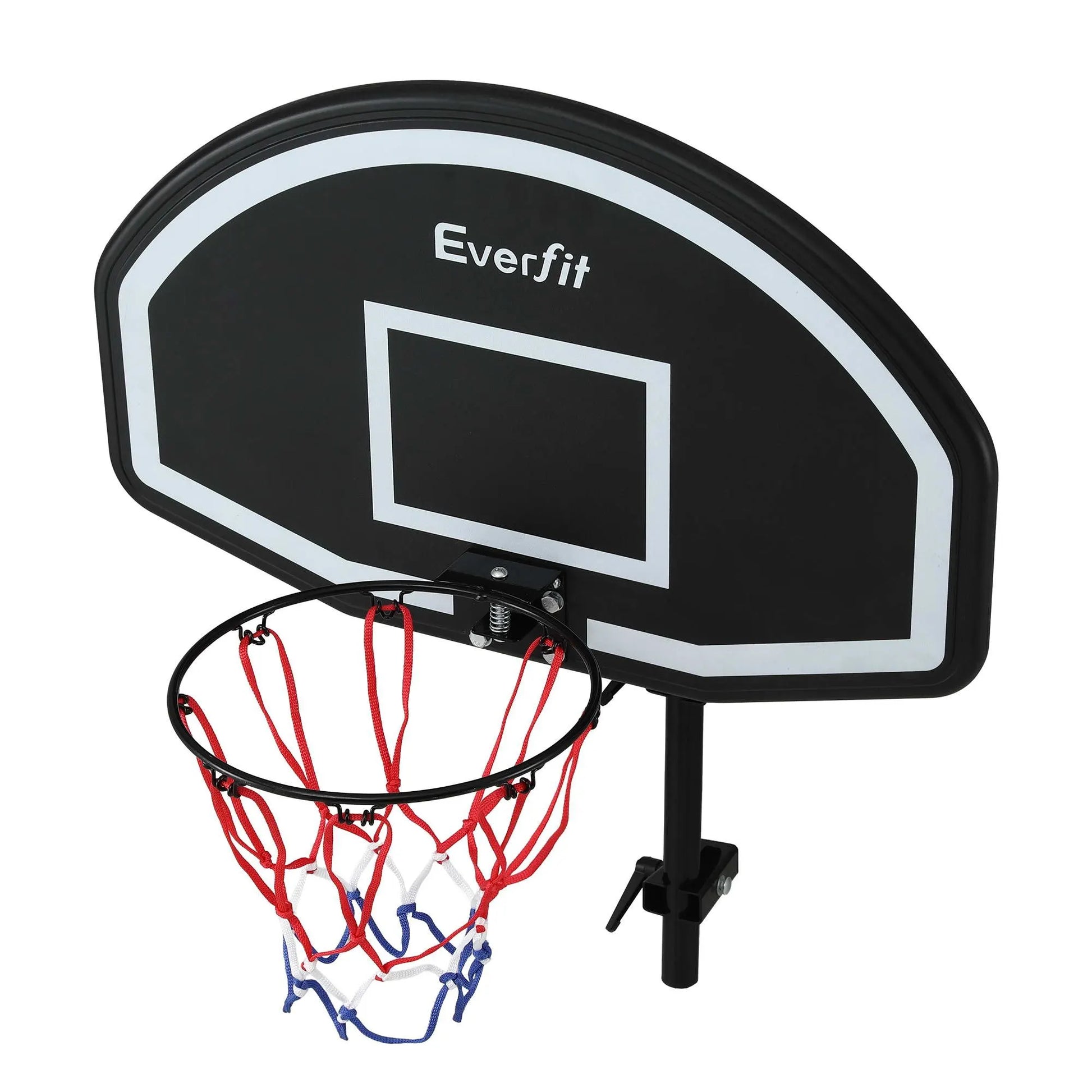 Everfit Kids Basketball Hoop with Ball and Pump Fit for Trampoline 25mm-32mm Poles Black - Image 3