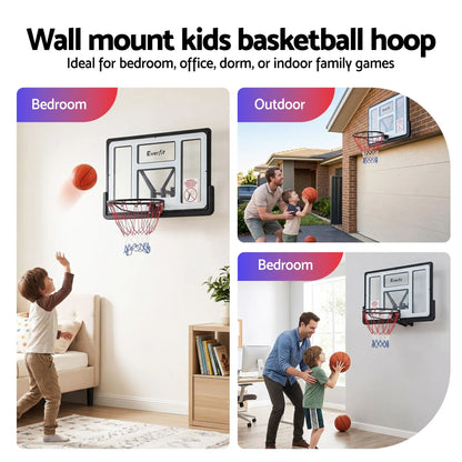 Everfit 43-Inch Wall Mount Kids Basketball Hoop Backboard Outdoor Sports - Image 6