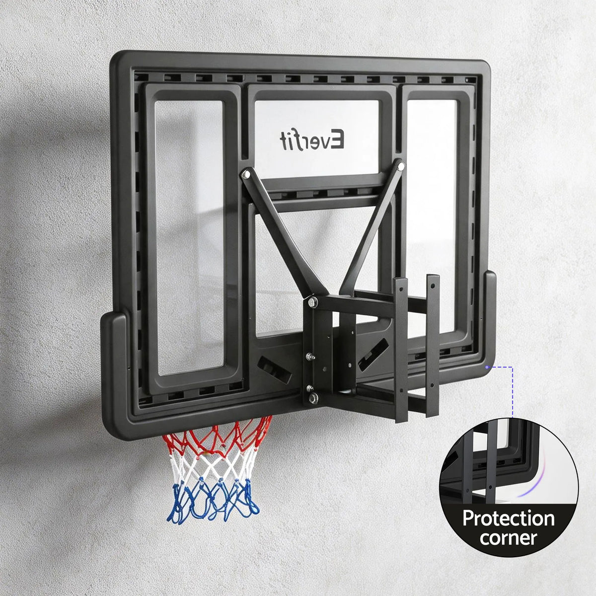Everfit 43-Inch Wall Mount Kids Basketball Hoop Backboard Outdoor Sports - Image 7