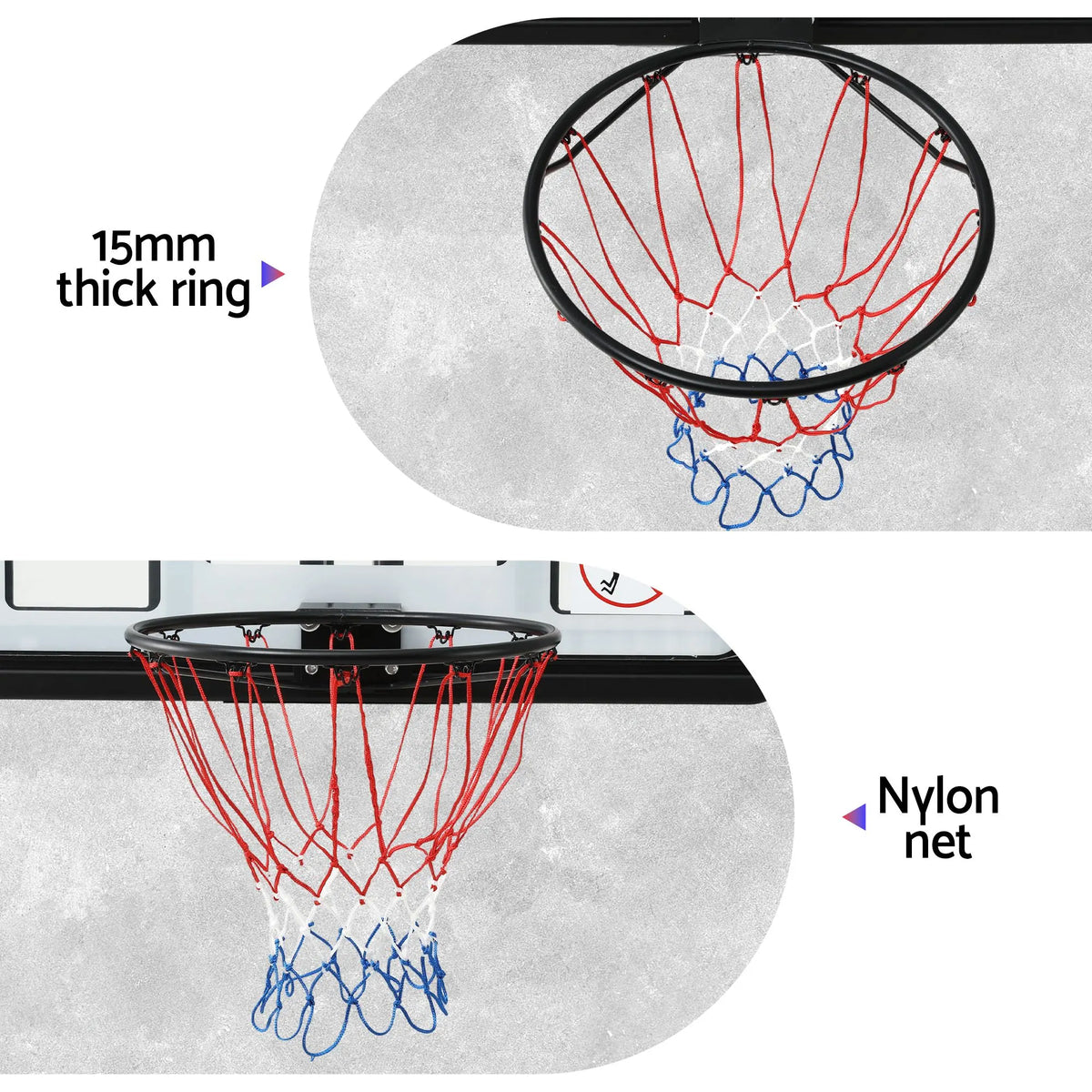 Everfit 43-Inch Wall Mount Kids Basketball Hoop Backboard Outdoor Sports - Image 8