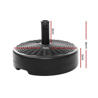 Instahut 51cm Outdoor Umbrella Base Round Stand Pod - Image 2