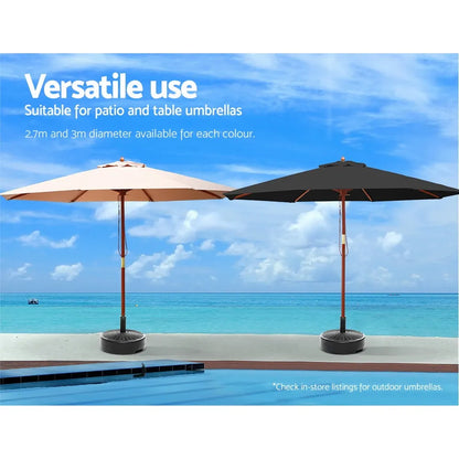 Instahut 51cm Outdoor Umbrella Base Round Stand Pod - Image 6