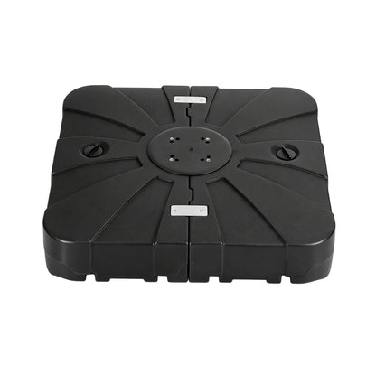 Instahut Outdoor Umbrella Base 2 Fillable 60kg Cantilever Umbrella Base with Wheels 84cm