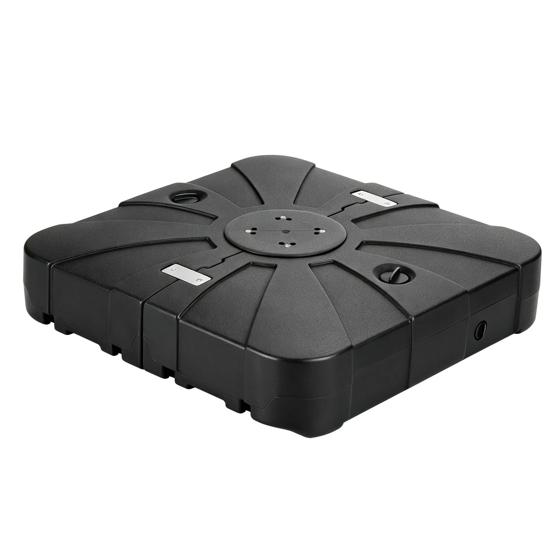 Instahut Outdoor Umbrella Base 2 Fillable 60kg Cantilever Umbrella Base with Wheels 84cm - Image 3