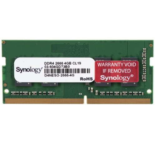 Synology RAM D4NESO-2666-4G for DS2419+, DS1819+, DS1618+, DVA3219, DS220+, DS720+,DS920+,DS420+,...